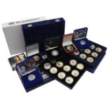 Royal Mint - A collection of silver and other Royal commemorative proof coins