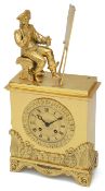 A Charles X Ormolu mantel clock c.1830