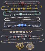 A collection of costume jewellery