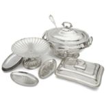 A collection of early 20th century electroplated items to include a tureen