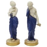 A pair of Royal Worcester figures, Joy and Sorrow,