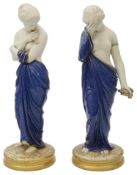 A pair of Royal Worcester figures, Joy and Sorrow,