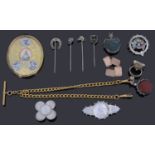 A collection of jewellery and miscellaneous items