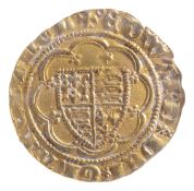 PLANTAGENET Edward III (1327-1377), gold Quarter-Noble of one shilling and eight penceEDWARDxx DEIxx