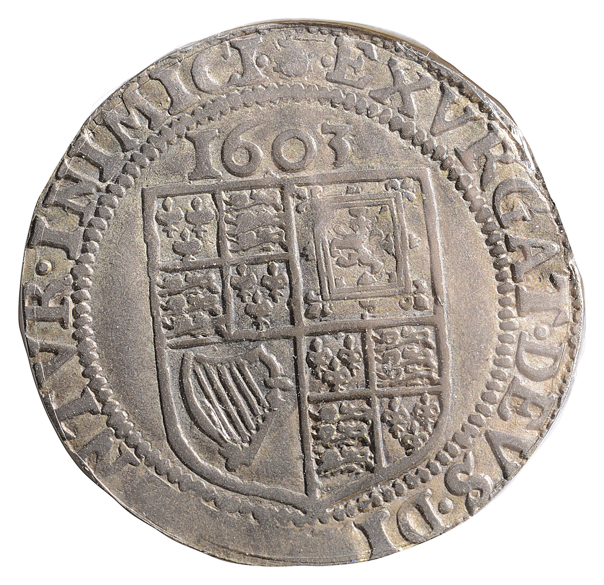 James I (1603-1625) silver sixpencefirst issue, mint mark thistle, IACOBVS D G ANG SCO FRA ET HIB - Image 2 of 2