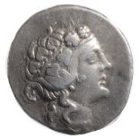 Islands off Thrace, Thasos Silver Tetradrachm2nd Century BCWreathed head of young Dionysos right /