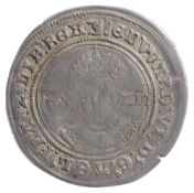 Edward VI, 1547-1553, silver shilling Fine silver issue 3rd period, London Mint, mint mark YEDWARD
