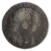 William & Mary Silver Halfcrown1689Laureate conjoined busts of King William and Queen Mary right,