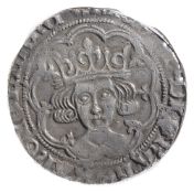 Plantagenet Richard III (1483-85) silver Groat London, mint mark dimidiated sun and rose RICARD DI