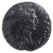 Roman Imperial Nerva silver Denarius. Rome, AD 96. IMP NERVA C]AES AVG P M TR P COS II P P, laureate