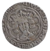 Plantagenet Edward IV Second reign (1471-1483), silver half groat London Mint, EDWARD DI GRA REX