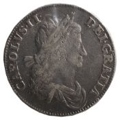 Charles II Silver Crown1662Bust, right, no rose below / Crowned cruciform shields, interlinked C's