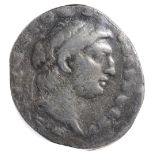 The Seleucid Kingdom, Demetrios I Soter Silver Tetradrachm 162-150 BC. Diademed head right within