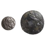 Thrace, Lysimachos Silver Drachm305-281 BCHead of Herakles right, wearing lion skin / Zeus