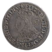 Elizabeth I (1558-1603) milled silver sixpence mint mark star, ELIZABETH D G ANG FRA ET HIB