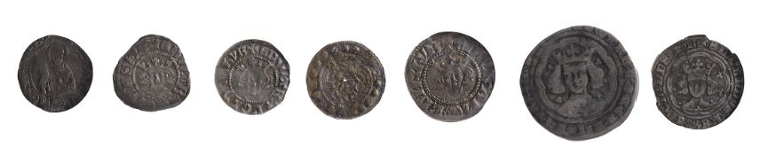 PLANTAGENET. Edward II (1307-1327) and Edward III silver coinsfirst Anglo-Gallic Edward the Black