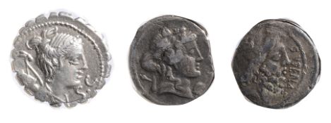 Ti. Claudius Ti.f. Ap.n. Nero AR Serrated Denarius. 79 BC. Diademed and draped bust of Diana