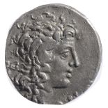 Macedonian, Aesillas as Quaestor Silver Tetradrachm c. 95-70 BCdiademed head of Alexander the