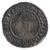 Elizabeth I (1558-1603) Silver groatsecond issue (1560-61), mint mark crosslet +ELIZABETH; D; G; AN;