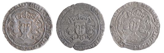 Plantagenet Henry VI (1421-1461), silver Groatsfirst, first reign, Pinecone-Mascle issue, (1422-