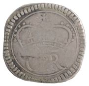 Ireland Charles I (1625-49) ORMONDE silver HALF CROWN issued 1643-44, large crown over C.R, /