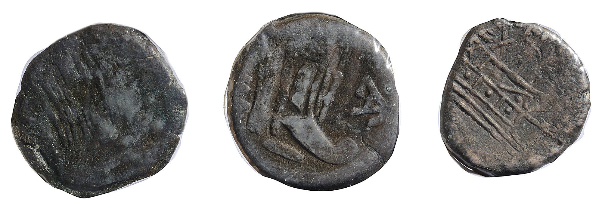 C Licinius Macer AE As84 BCLaureate head of Janus / EX S·C: Prow right; above, male figure holding - Image 2 of 2