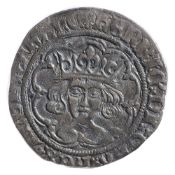 Henry VII (1485-1509) silver groatType I, London, HENRIC VII DI GRA REX AGL Z FR, facing crowned