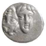 Northern Greece, Thrace Istros Silver Stater 400-350 BCTwo young male heads facing, side by side,