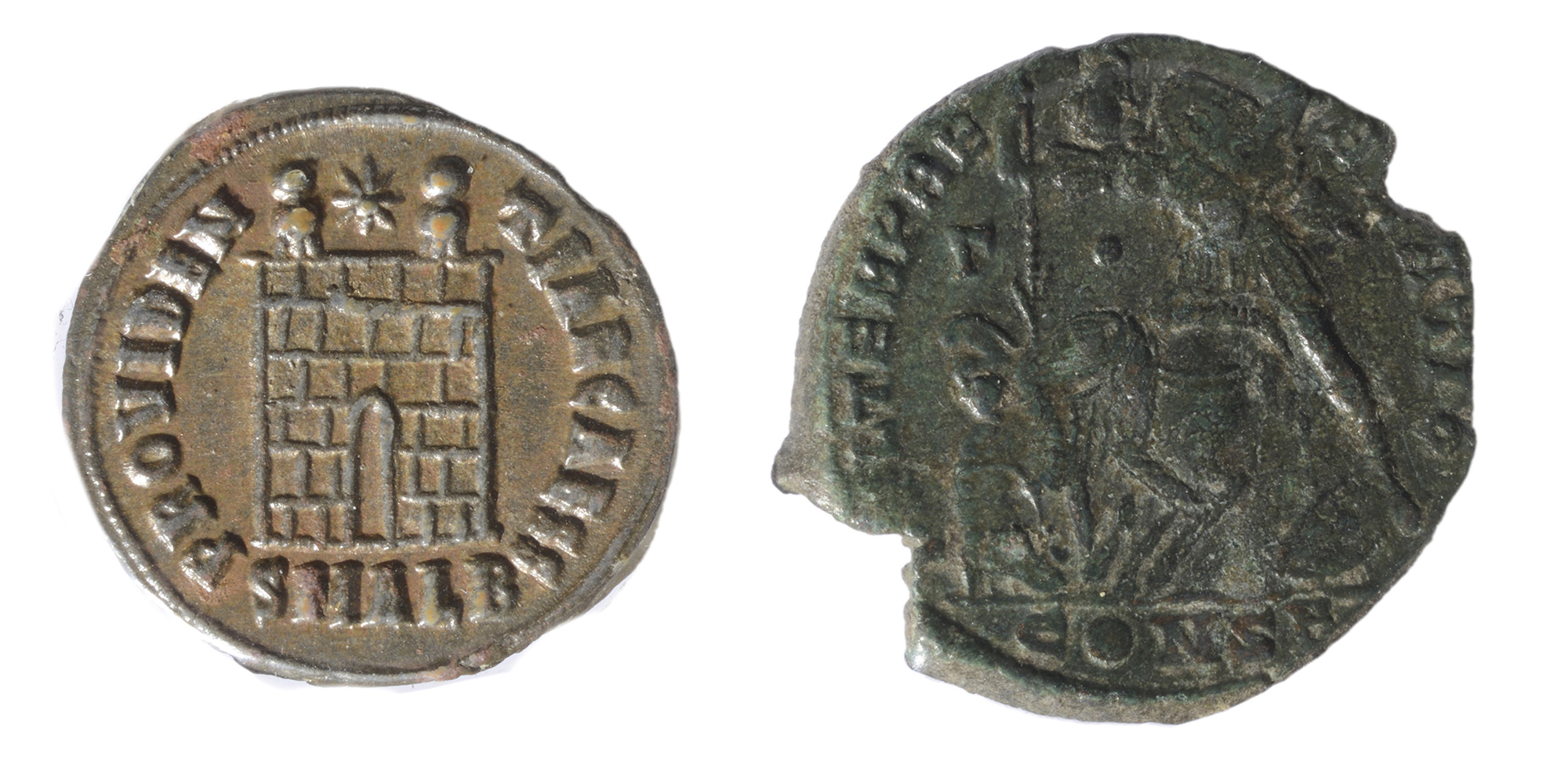 Constantine I AE3Alexandria mint, 325-326 ADFL IVL CRISPVS NOB CAES, laureate, draped and - Image 2 of 2