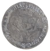 Philip & Mary (1554-1558) Silver Shilling, undated issue, PHILIP ET MARIA D G R ANG FR NEAP PR