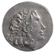 Thrace, Byzantion Silver Tetradrachm2nd Century BCDiademed head of deified Alexander III right /