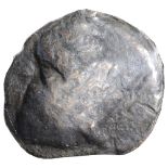 Roman Republic AE Aes Grave Sextansc. 280-269 BCHead of dioscuriDiameter 35 mmCondition: Fair