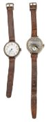 Two W.W.I gentleman's Trench style wristwatches