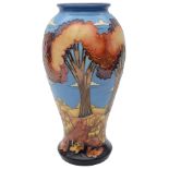 A Moorcroft 'Wanderers Sky' vase by Emma Bossons