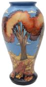 A Moorcroft 'Wanderers Sky' vase by Emma Bossons