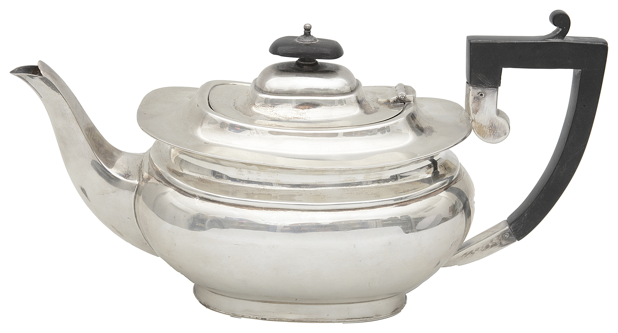 A George V silver teapot