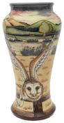 A Moorcroft vase by Angie Davencroft 'Owls'