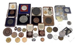 Collection of 19th c. and later commemorative and prize medals; others