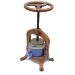 A bronzed cast iron duck press from the London restaurant Boulestin,