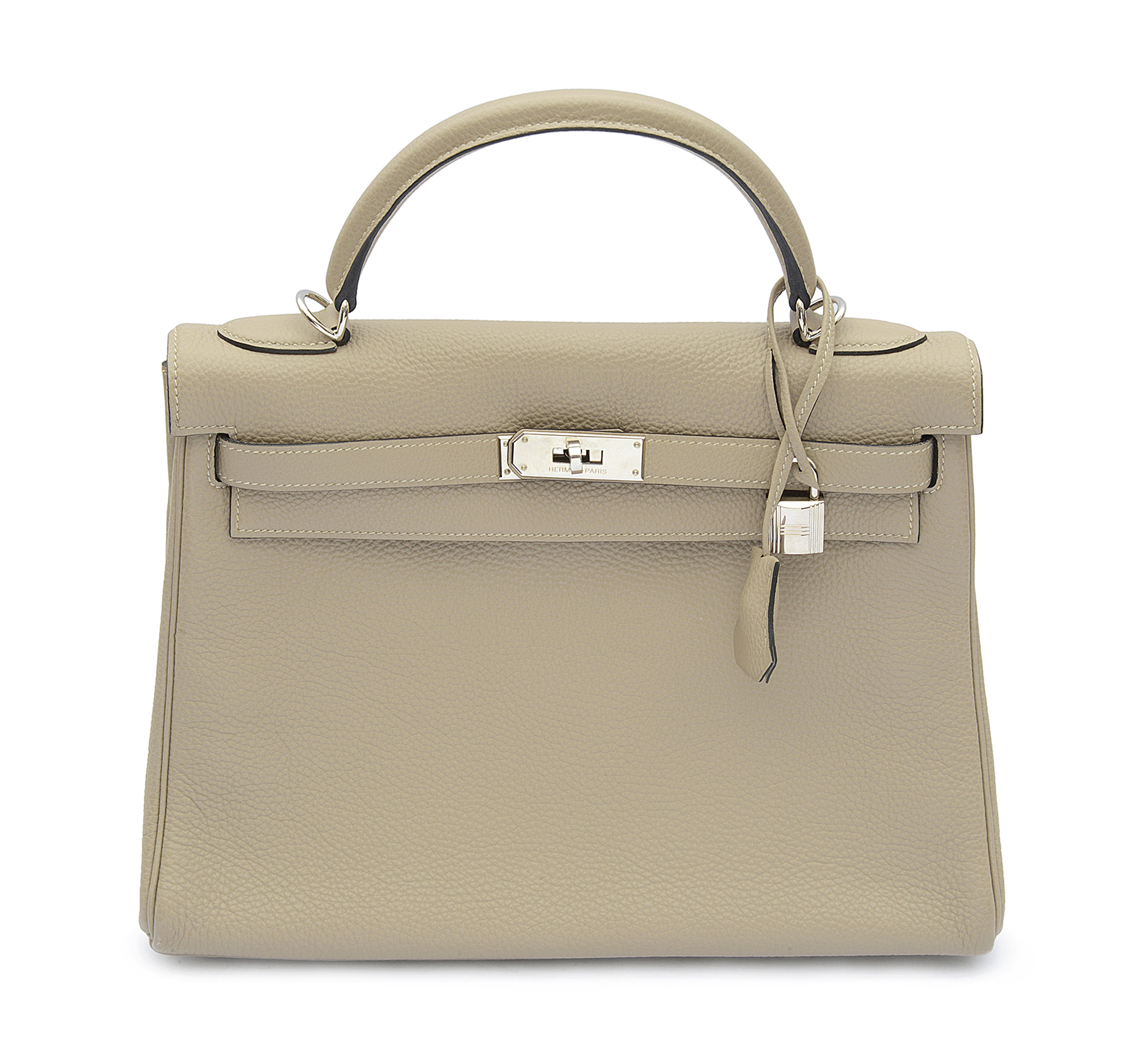 An Hermes Kelly 32 in Etoupe Epsom leather