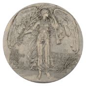 A pewter 1908 London Olympic Games participation medal,