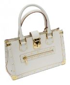 A Louis Vuitton cream leather Suhali Le Fabuleux structured tote bag