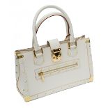 A Louis Vuitton cream leather Suhali Le Fabuleux structured tote bag