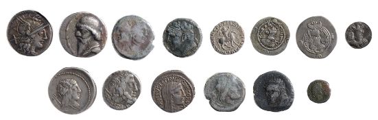 A quantity of mostly Roman Republic coins,