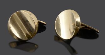 A pair of Georg Jensen 18K gold cufflinks