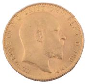 An Edward VII gold full sovereign, dated 1906