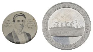 A Rare Balham and Tooting Titanic Relief Fund aluminium medallion