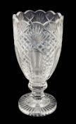 A large Waterford Crystal vase,