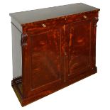 A George IV mahogany side cabinet