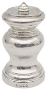 An Edwardian silver capstan pepper grinder